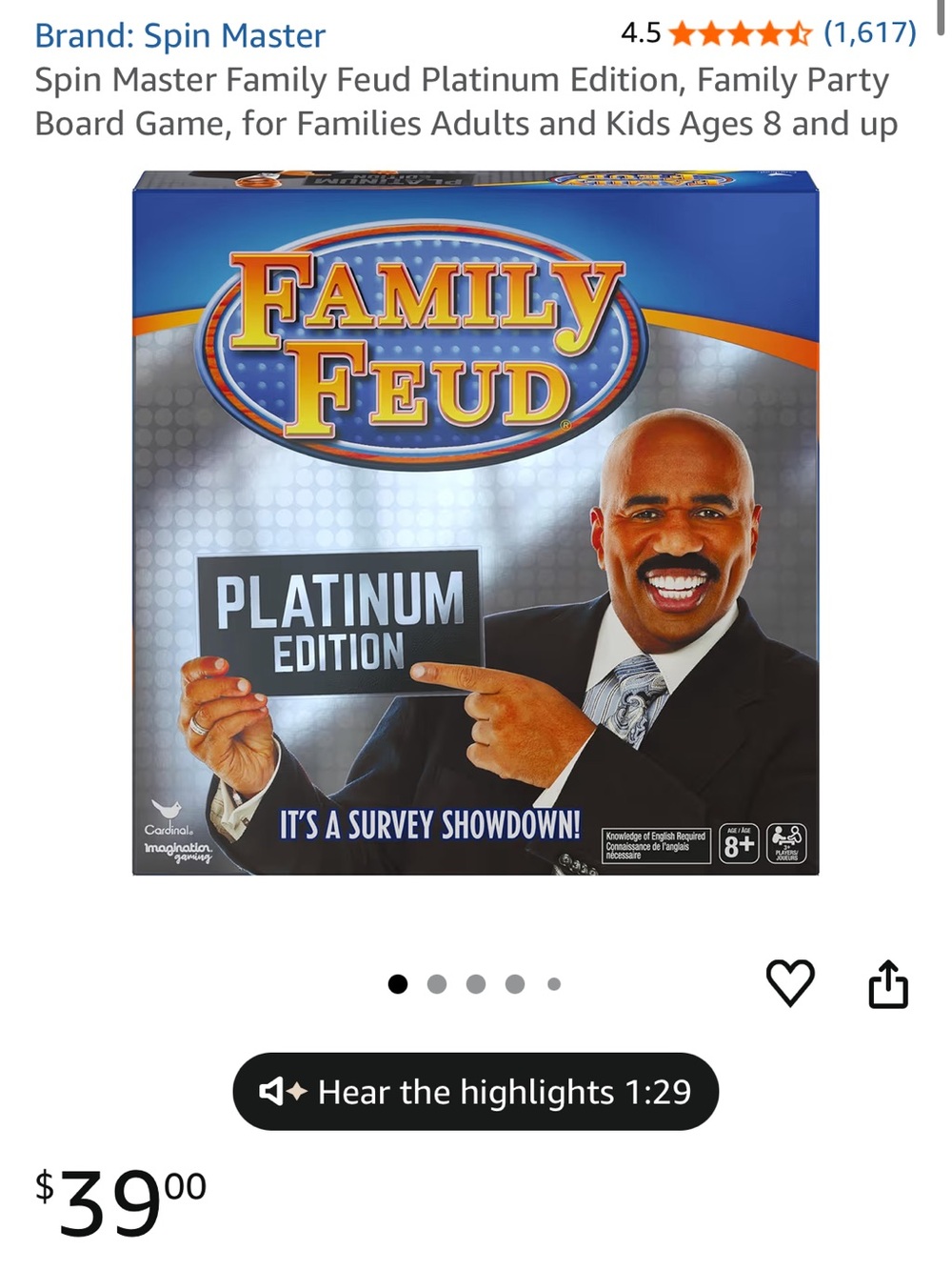 Family Feud party game
